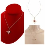 2128a Złoty łańcuszek Austrian Crystal 40+5 naszyjnik pozłacany 14K Xuping