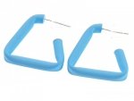 913 Kolczyki lato neon wiszące srebrny sztyft 925
