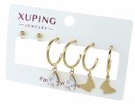 1143 Komplet zestaw kolczyki złote pozłacane 14K Xuping