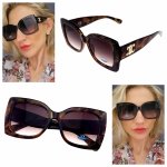 ok04 Damskie okulary przeciwsłoneczne ozdobne lato wakacje UV400