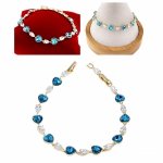 0166 Bransoletka elegancka złota 17+2cm pozłacana 14k Xuping Austrian Crystal