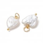 1221e Zawieszka perły naturalne barokowe serce