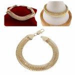 3627 Bransoletka elegancka złota 20cm pozłacana 14k 