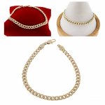 3843 Bransoletka elegancka złota 20cm pozłacana 14k Xuping