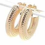 0146 Złote kolczyki pozłacane 18k Xuping wiszące 