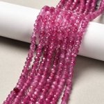 3273 Jadeit fasetowany okrągły kamień naturalny 4mm pasmo 38cm