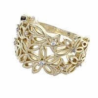 ring 18,30mm gold stainless steel 