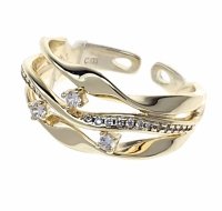 ring 18,30mm gold stainless steel 