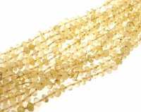 n45 Naturalne koraliki cytryn, kamyki z oddzielnymi koralikami, 8x6x5 mm, otwór: 0,8 mm, około 54 szt (39cm) 