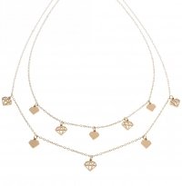 2673 Złoty łańcuszek celebrytka 41+5 naszyjnik stal chirurgiczna 