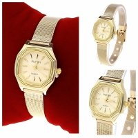 4414 Zegarek damski złoty stal chirurgiczna Kurren elegancki klasyk 
