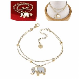 BRACELET GOLD CELEBRITY NEREZOVÁ OCEL