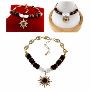 BRACELET GOLD CELEBRITY NEREZOVÁ OCEL