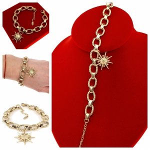 BRACELET GOLD CELEBRITY NEREZOVÁ OCEL