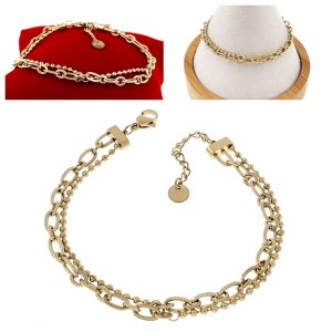 BRACELET GOLD CELEBRITY NEREZOVÁ OCEL