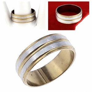 prstenec. 19,00 mm zlatá nerezová ocel