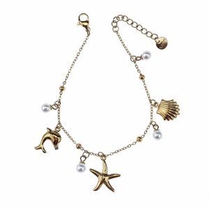 BRACELET GOLD CELEBRITY NEREZOVÁ OCEL