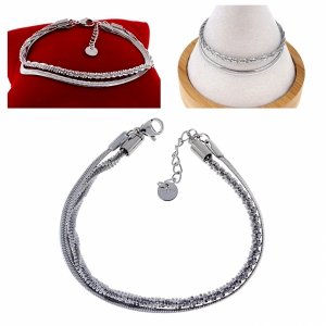 BRACELET GOLD CELEBRITY NEREZOVÁ OCEL 