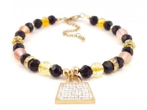 BRACELET GOLD CELEBRITY NEREZOVÁ OCEL