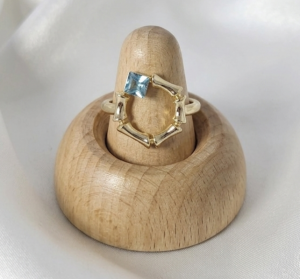 prstenec. 18,30 mm zlatá nerezová ocel