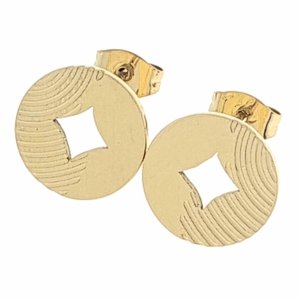 goldene Ohrringe aus Edelstahl