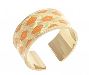 Ring 18,30 mm, goldener Edelstahl