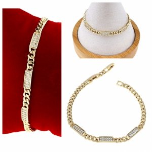 Armband aus 18 Karat vergoldetem Gold