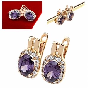 exklusive swarovski vergoldete ohrringe