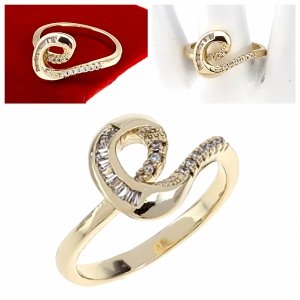 Goldring 18,60 mm. vergoldete Verlobung Xuping