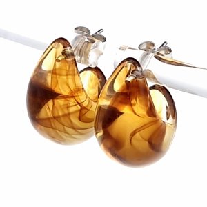 goldene Ohrringe aus Edelstahl