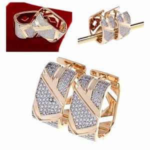 exklusive swarovski vergoldete ohrringe