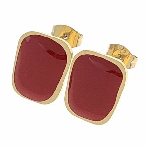 goldene Ohrringe aus Edelstahl