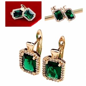 exklusive swarovski vergoldete ohrringe 