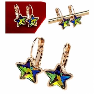 exklusive swarovski vergoldete ohrringe