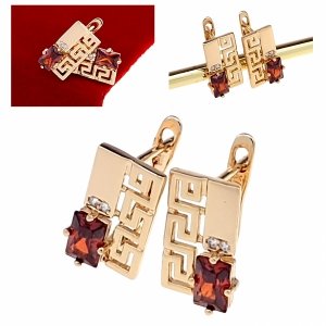 exklusive swarovski vergoldete ohrringe