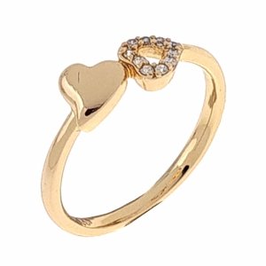 Goldring 17,30 mm. vergoldete Verlobung Xuping