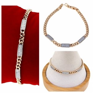 Armband aus 18 Karat vergoldetem Gold