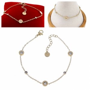 ARMBAND GOLD CELEBRITY EDELSTAHL