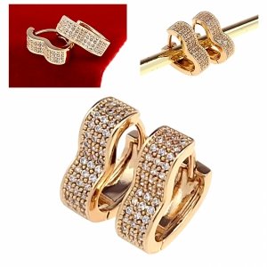 exklusive swarovski vergoldete ohrringe