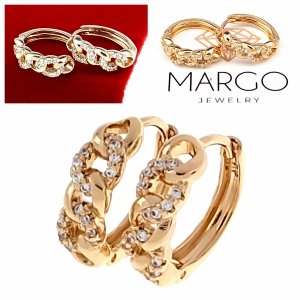 exklusive swarovski vergoldete ohrringe