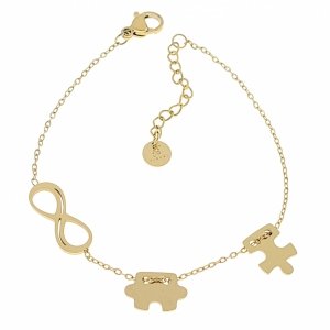 ARMBAND GOLD CELEBRITY EDELSTAHL