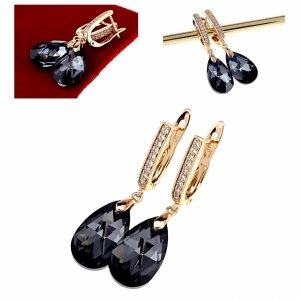 exklusive swarovski vergoldete ohrringe