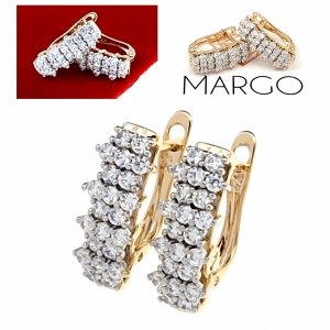 exklusive swarovski vergoldete ohrringe
