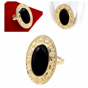 Ring 18,30 mm, goldener Edelstahl