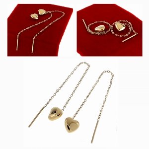 goldene Ohrringe aus Edelstahl