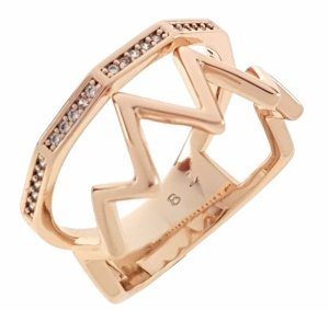 Goldring 16,30 mm. vergoldete Verlobung Xuping