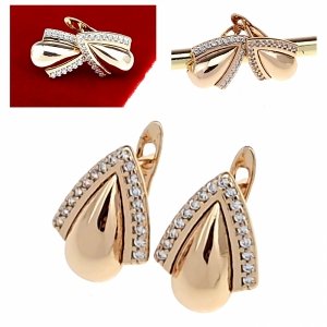 exklusive swarovski vergoldete ohrringe