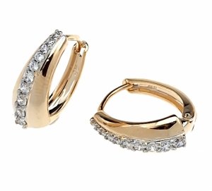 exklusive swarovski vergoldete ohrringe