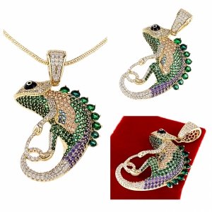 gold pendant 18k shiny xuping
