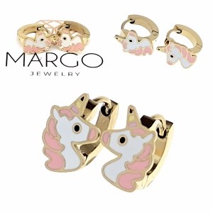 gold earrings made of stainless steel 